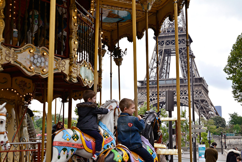 carroussel du Trocadéro em tour eiffel