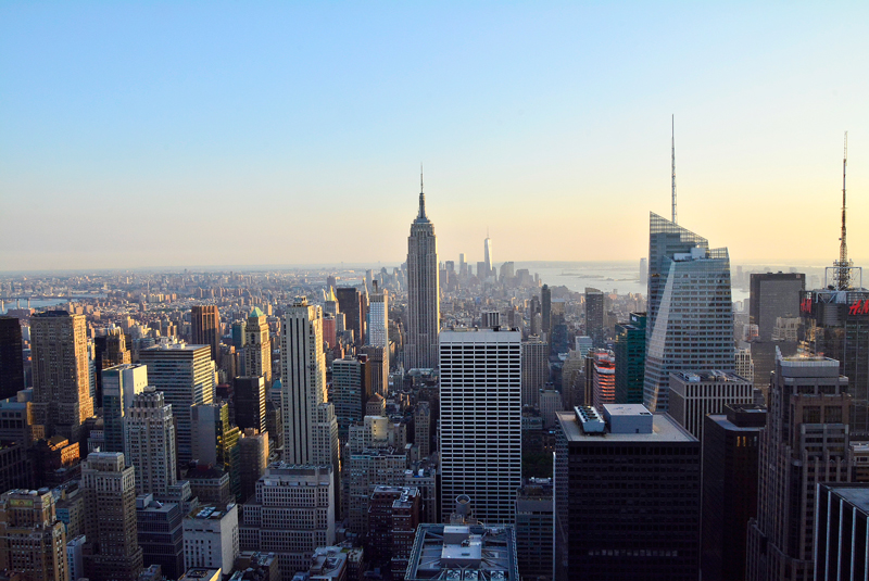 Top of the rock, Rockefeller Center, New York