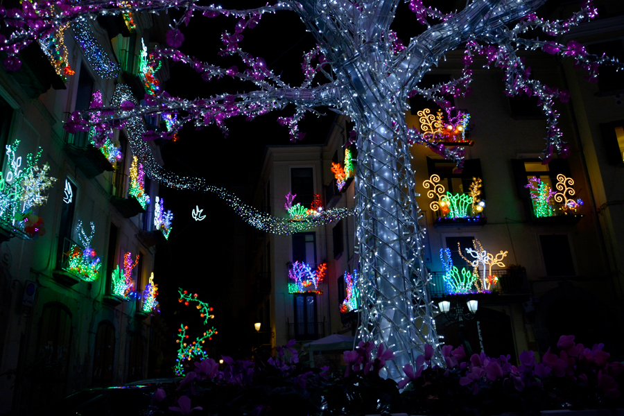 Luci d'Artista Salerno, Italia, luzes de natal