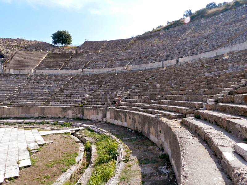 Teatro do Sítio Arqueológico de Ephesus na Turquia