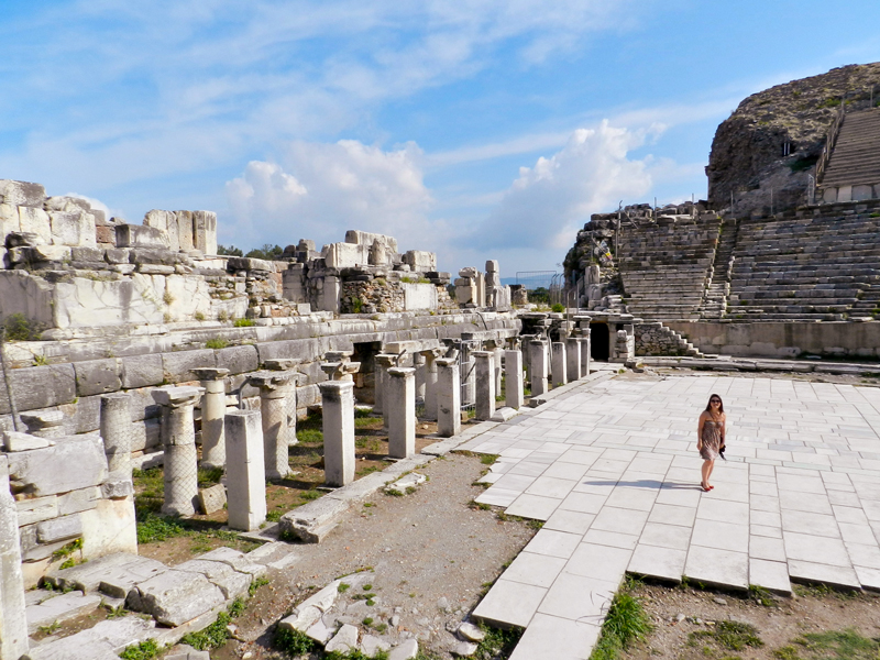 Teatro do Sítio Arqueológico de Ephesus na Turquia