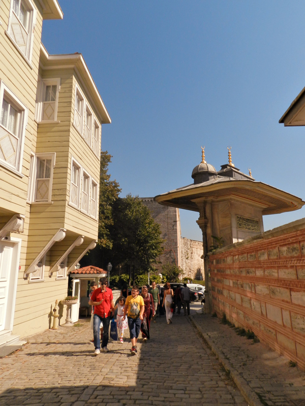 Casas otomanas na Soğukçeşme Sokağı em Istambul