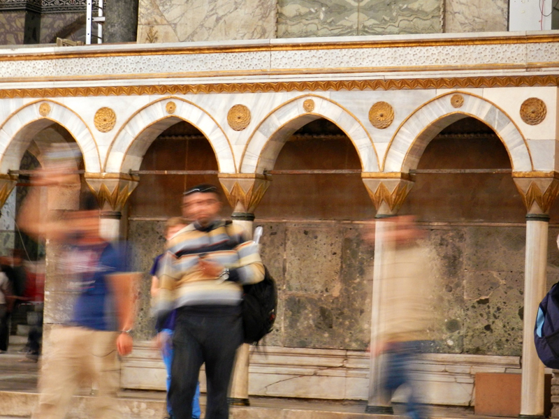 Interior da Hagia Sophia Museum ou Santa Sofia em istambul