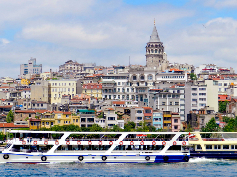 İstanbul Boğazı ou Bosphorus istambul no lado moderno