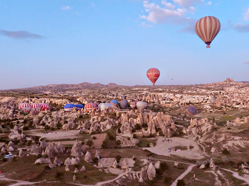 passeio de balão na Capadócia, Turquia