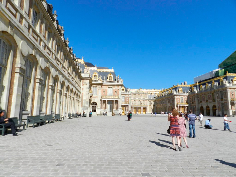 Pátio do Chateau de Versailles na França