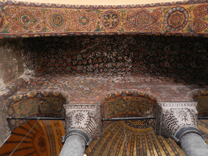 Interior da Santa Sofia em Istambul na Turquia
