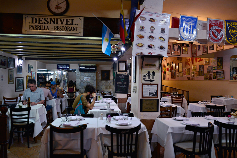 Restaurante Desnivel, San Telmo, Buenos Aires, Argentina