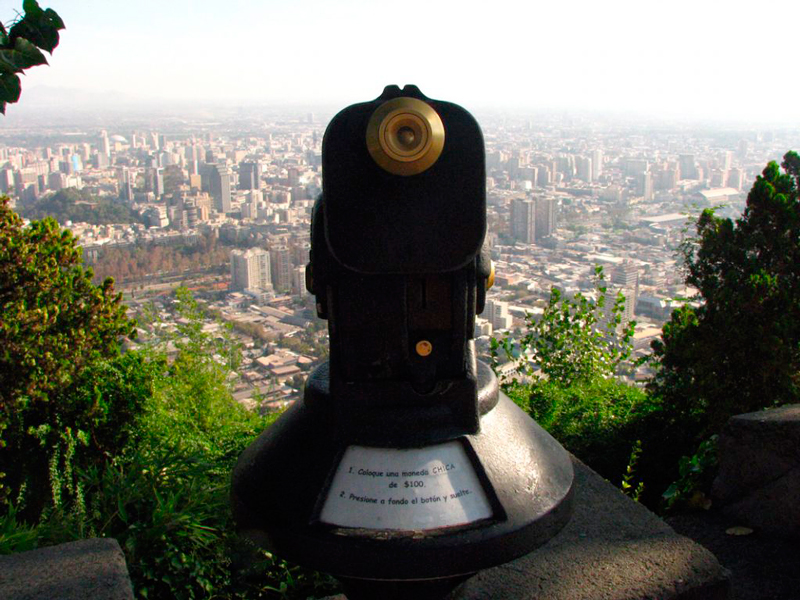 Cerro San Cristobal em Santiago de Chile