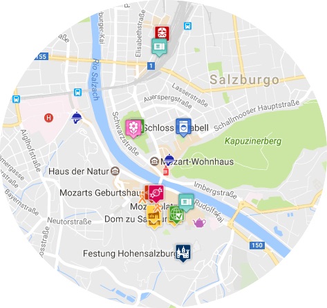 mapa salzburgo