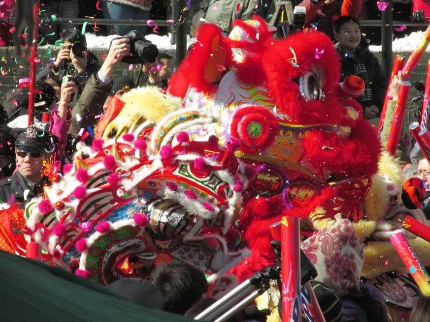 Celebração do Ano Novo Chinês na Chinatown de New York