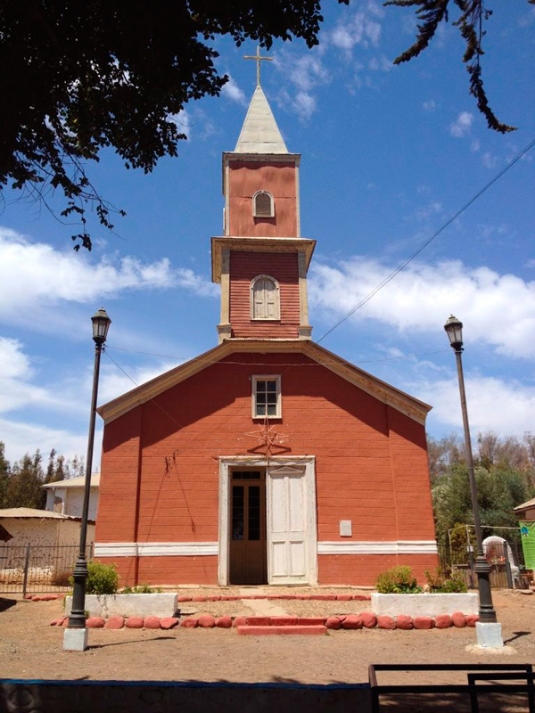 Igreja em Barraza no Valle Limari no Chile
