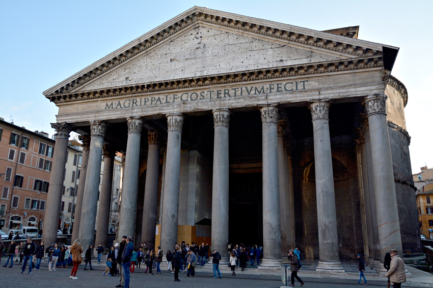 Pantheon no Centro Histórico de Roma