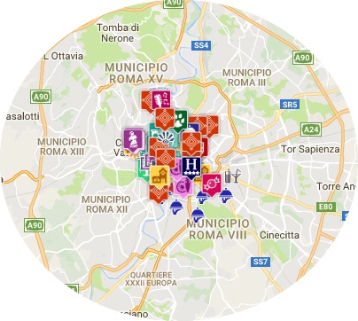 mapa roma