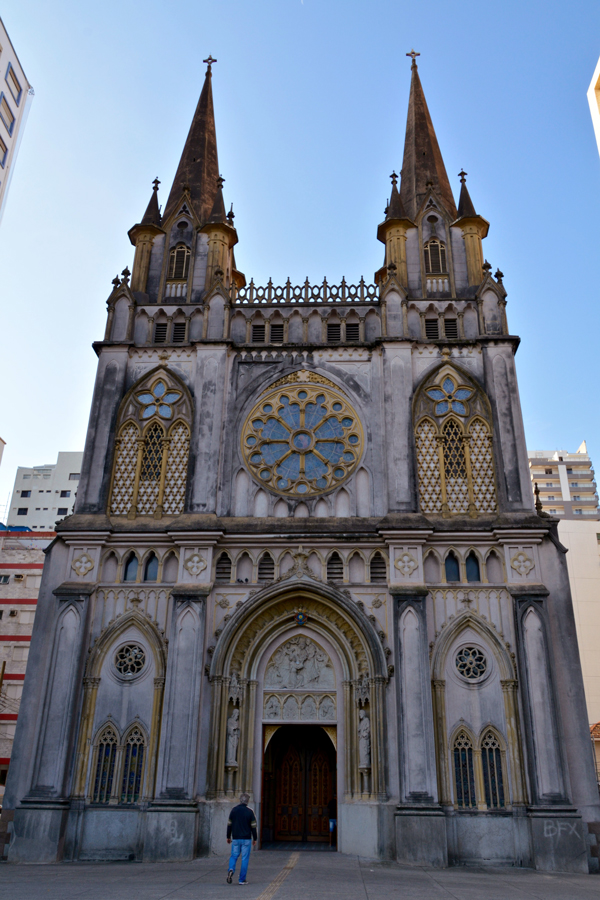 fachada da Basílica Menor Santo Antônio do Embaré em Santos