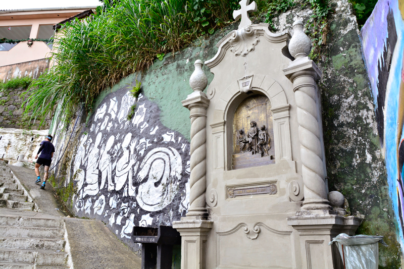 Via Sacra do Monte Serrat em Santos