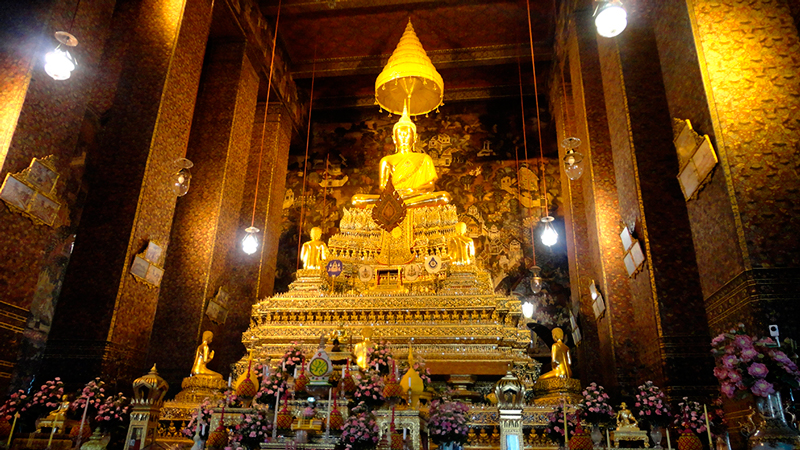 Templo em Bangkok na Tailandia, Asia