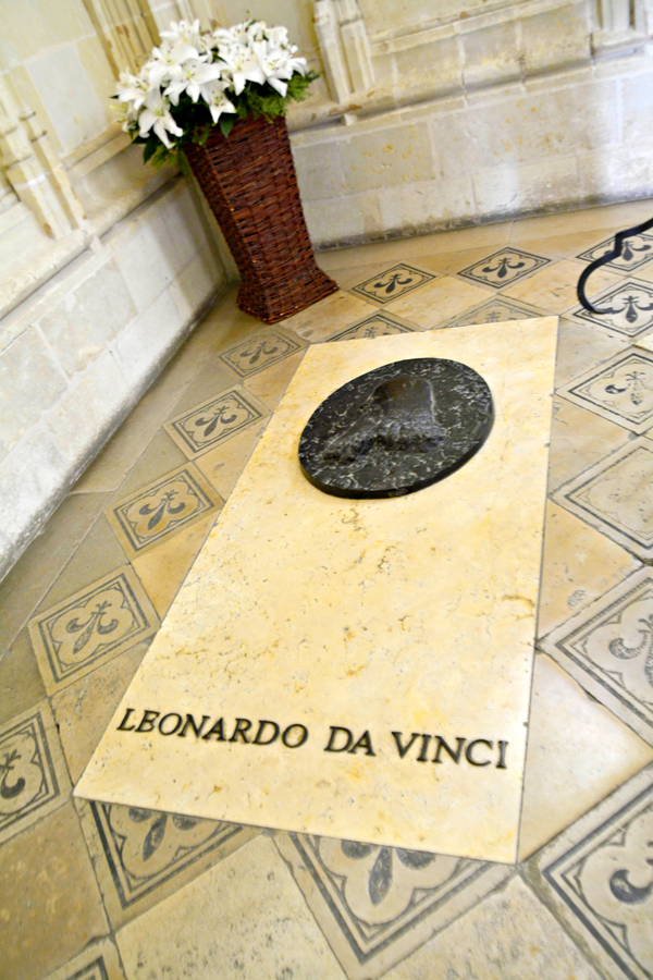 Túmulo de Leonardo da Vinci em Château d'Amboise, Centre, France - França