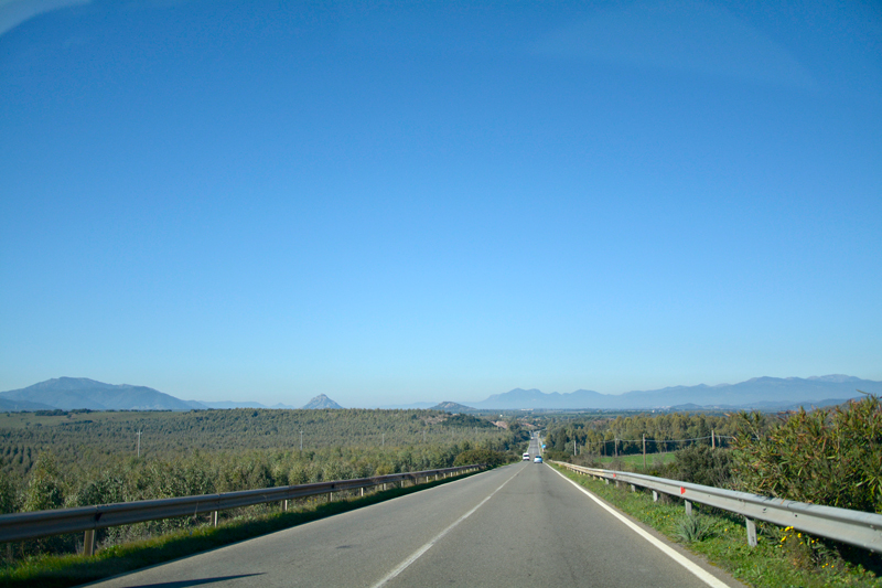 estrada, Sardegna, Italia - Sardenha