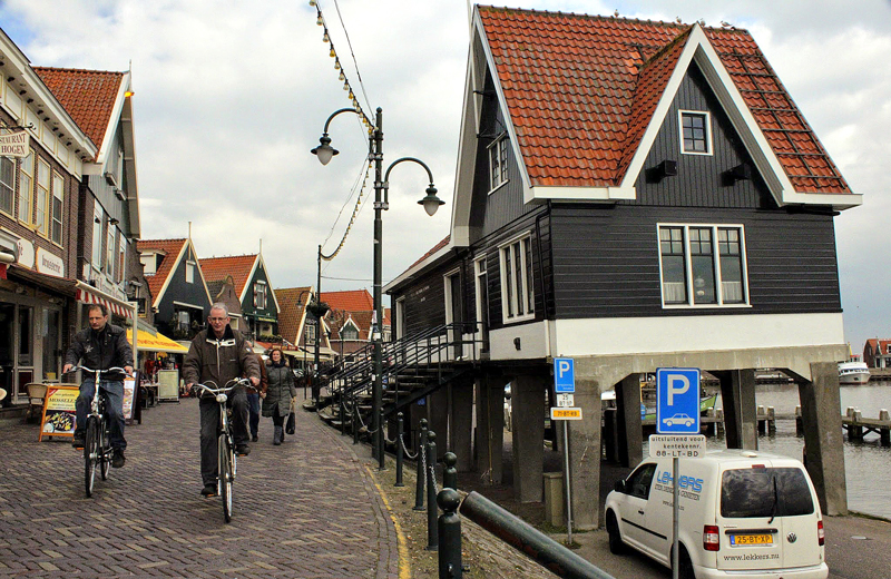Construções de Volendam na Holanda