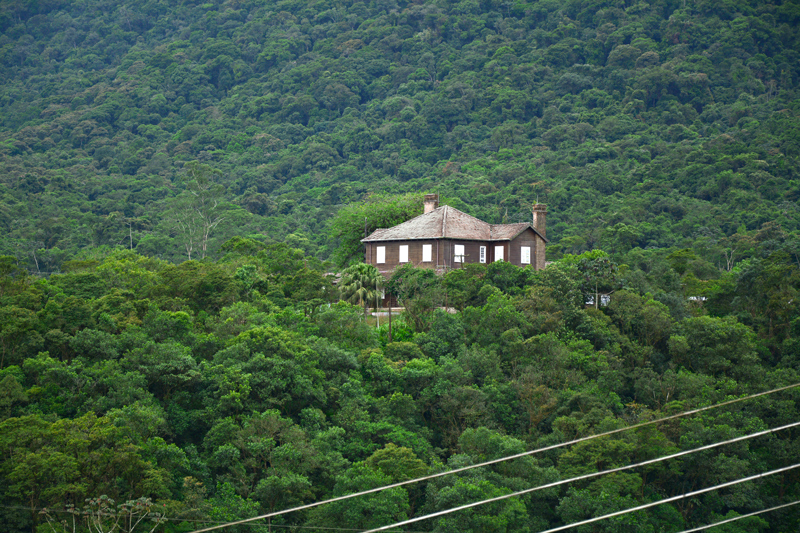 O Museu Castelinho no alto da colina de Paranapiacaba